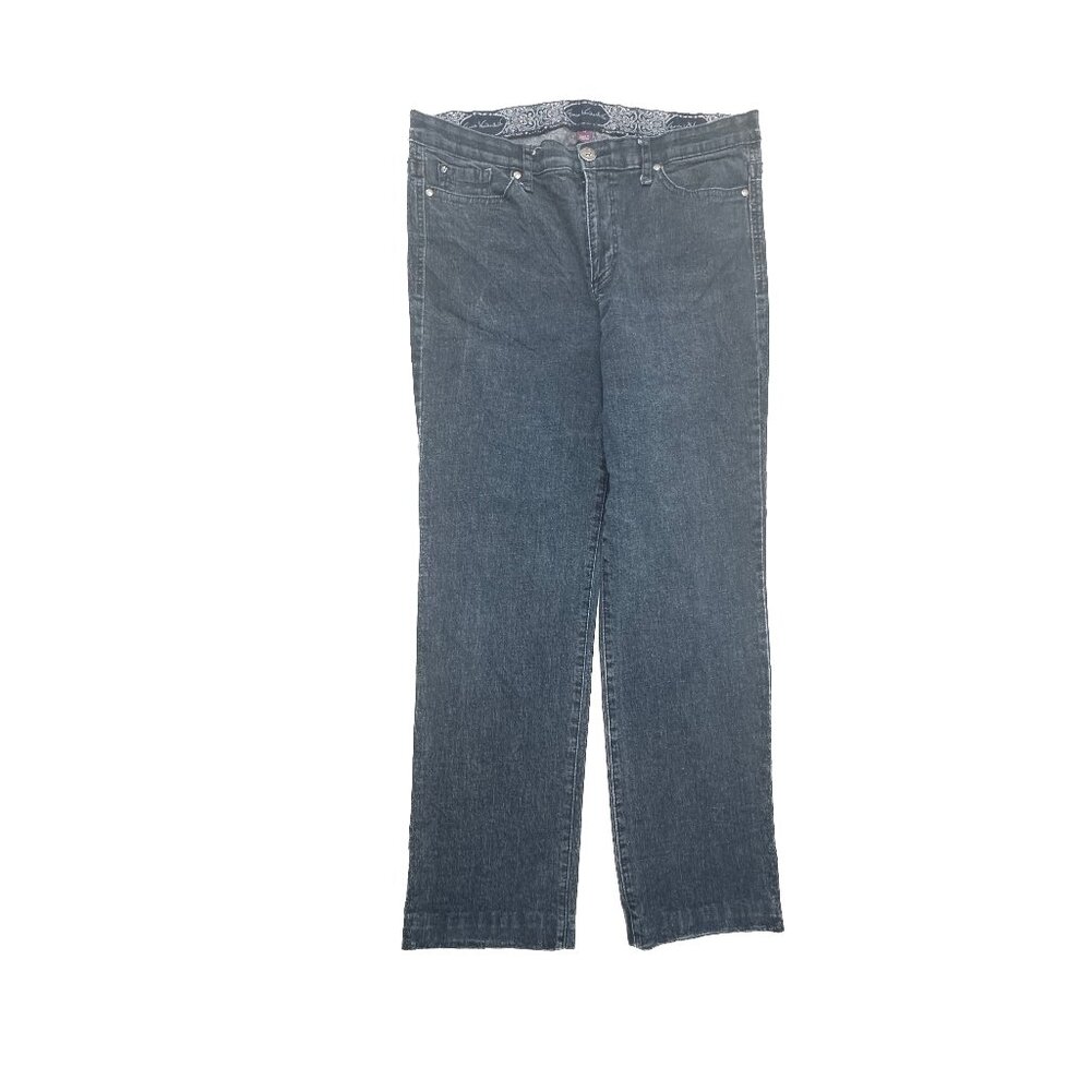 Gloria Vanderbilt Tandy Straight Leg Women's size 14P Dark Wash Blue Denim jeans